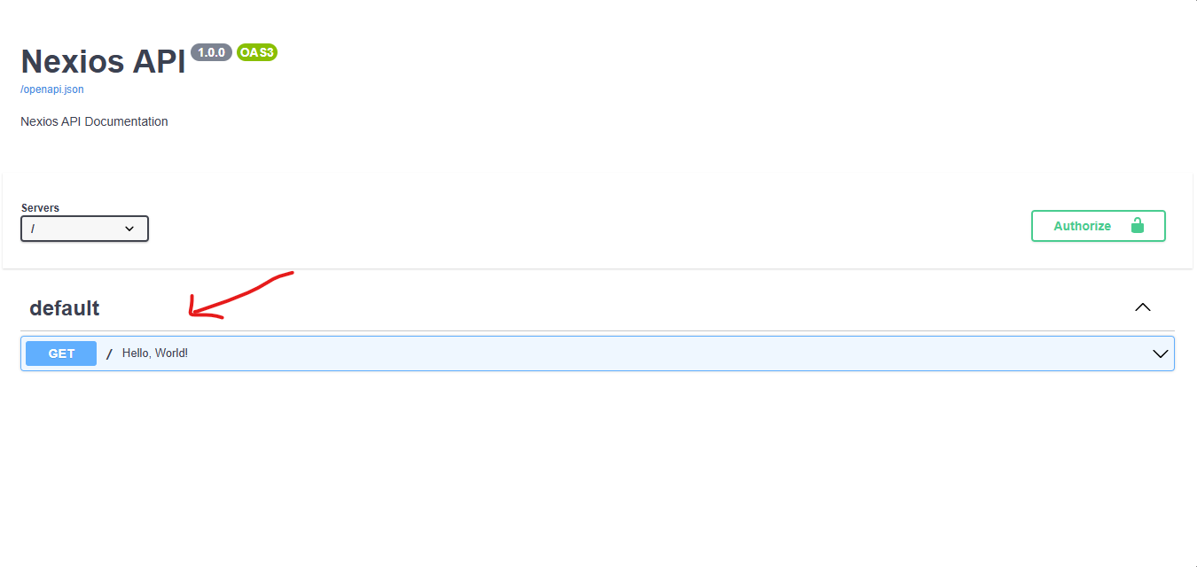 Basic OpenAPI Output