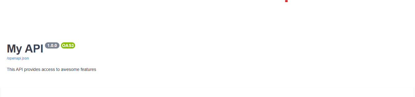 Basic OpenAPI Output