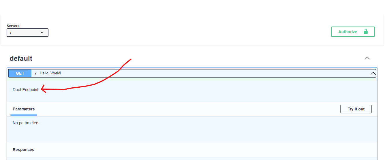 Endpoint Description Example