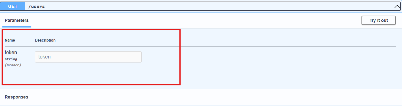 Header Parameter Example