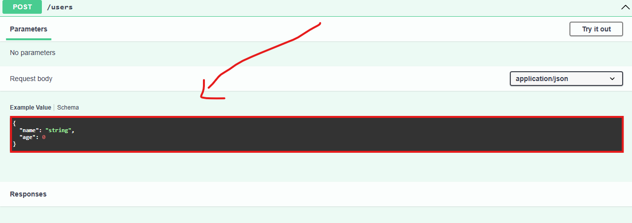 Request Body Example