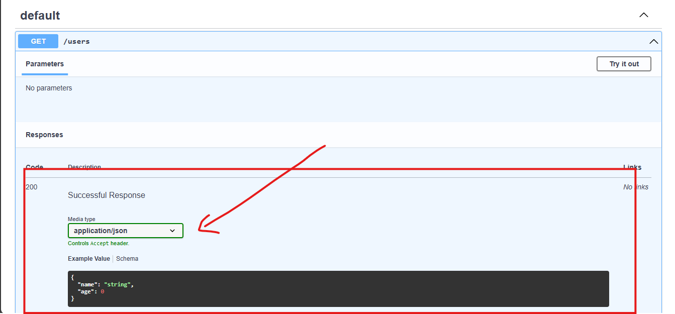 Single Response Example